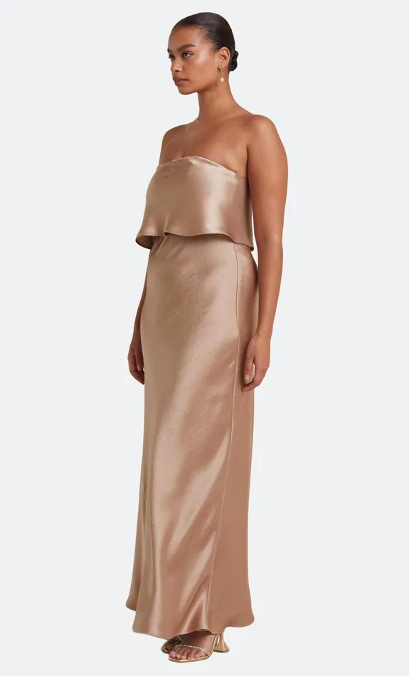Women Bridesmaids Bec Bridge THE DREAMER OVERLAY DRESS Golden