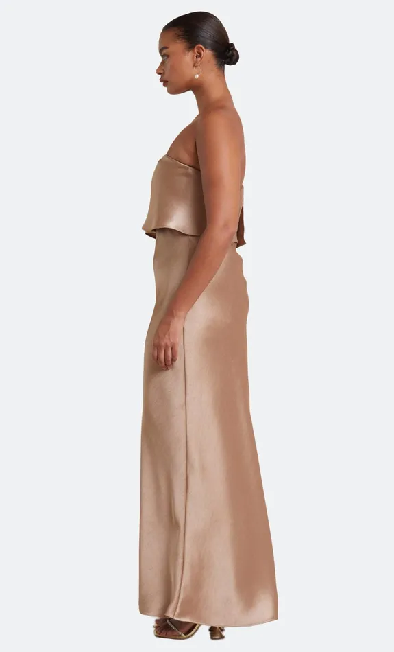 Women Bridesmaids Bec Bridge THE DREAMER OVERLAY DRESS Golden