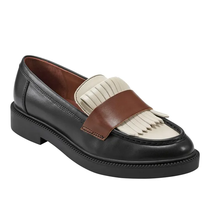 Women Calixy Loafer Blackcreambrown Marc Fisher Loafers and Flats