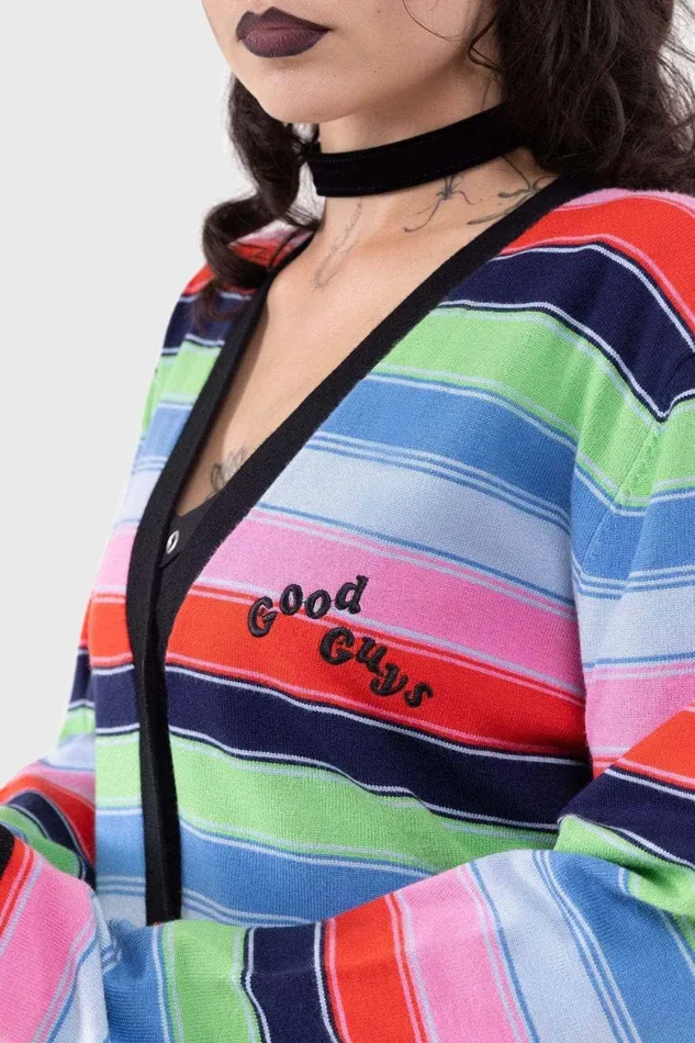 Women Cardigans Killstar Good Guys Finish Last Knit Cardigan