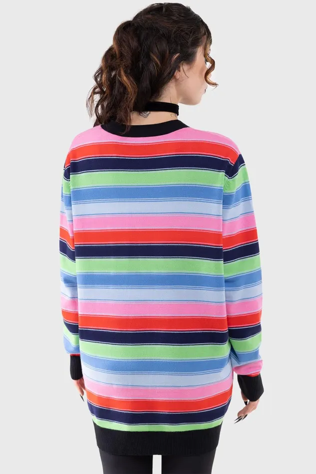 Women Cardigans Killstar Good Guys Finish Last Knit Cardigan