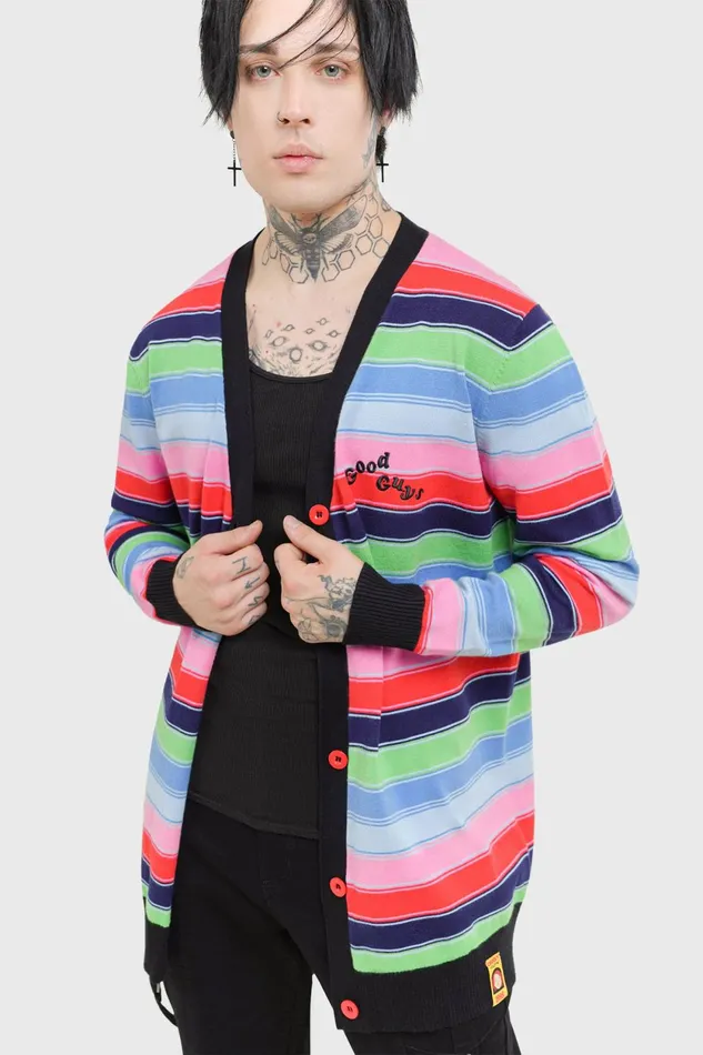 Women Cardigans Killstar Good Guys Finish Last Knit Cardigan