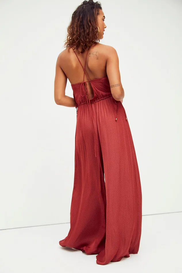 Women Casual Dresses Free People Freefall Jumpsuit Rusted Coral
