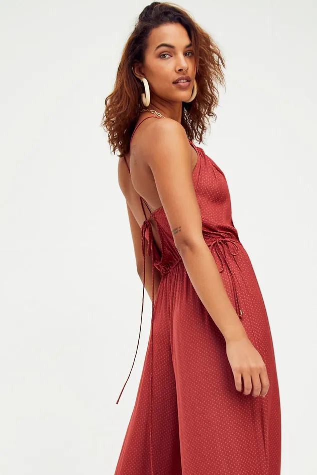 Women Casual Dresses Free People Freefall Jumpsuit Rusted Coral