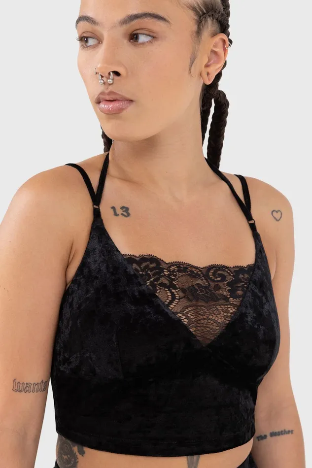 Women Chill Out Killstar Burnt Obsidian Top