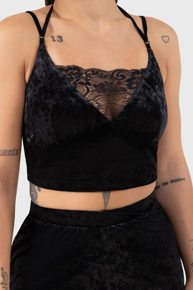 Women Chill Out Killstar Burnt Obsidian Top