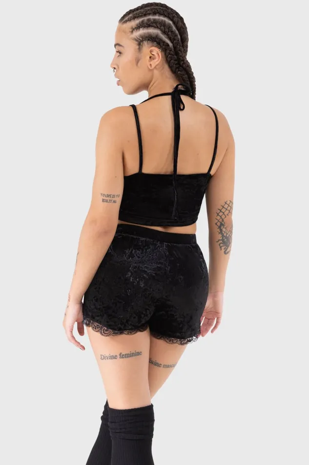 Women Chill Out Killstar Burnt Obsidian Top