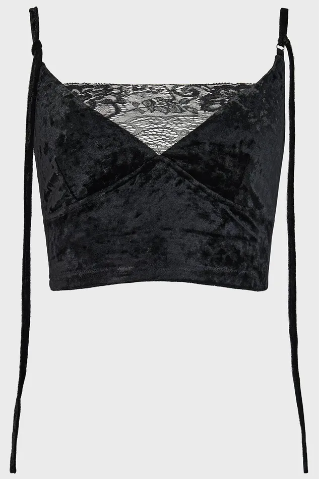 Women Chill Out Killstar Burnt Obsidian Top