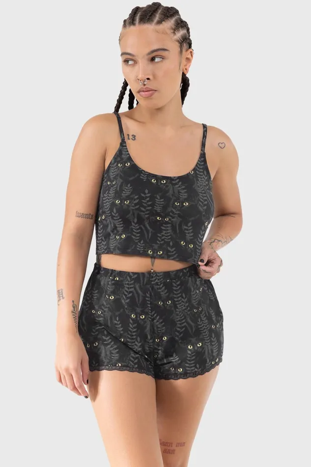 Women Chill Out Killstar Familiar Woods Shorts