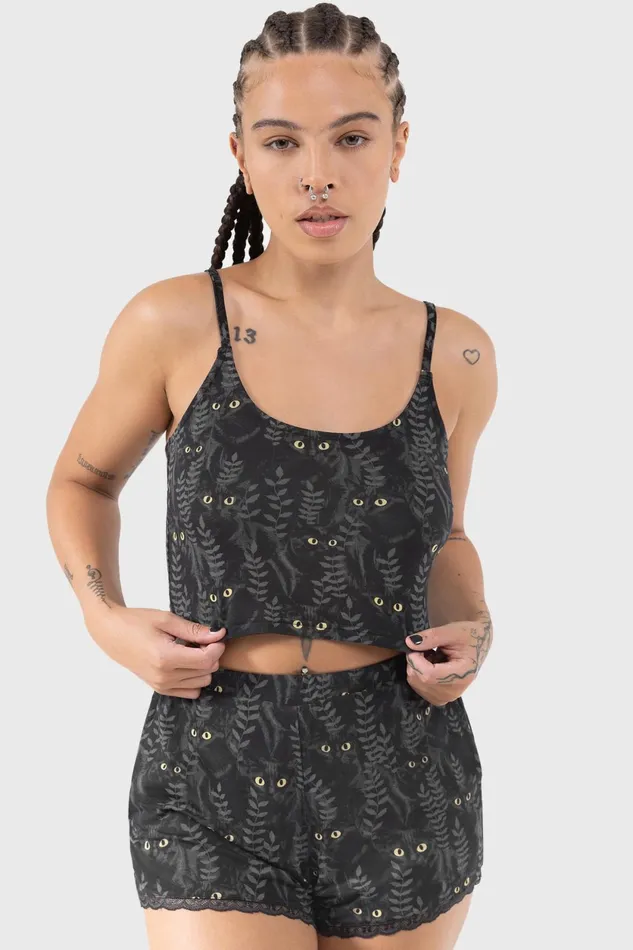 Women Chill Out Killstar Familiar Woods Shorts