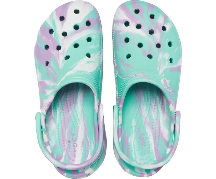 Women Classic Platform Marbled Clog Pistachio Multi Crocs Clogs