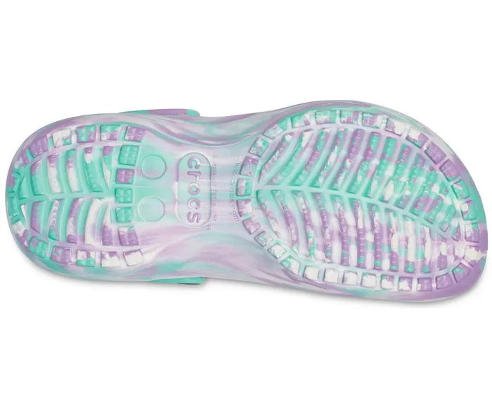 Women Classic Platform Marbled Clog Pistachio Multi Crocs Clogs