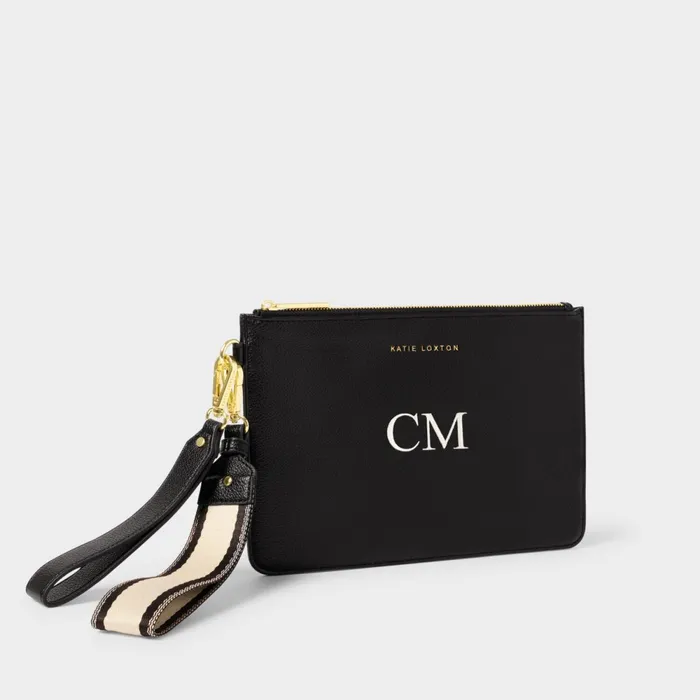 Women Clutch Bags and Pouches Katie Loxton Hallie Wristlet Pouch In Black 8211 Clutch Bag