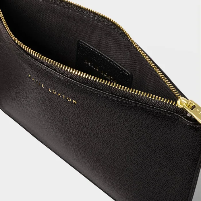 Women Clutch Bags and Pouches Katie Loxton Hallie Wristlet Pouch In Black 8211 Clutch Bag