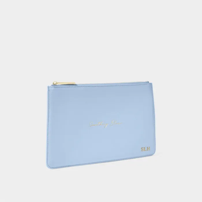 Women Clutch Bags and Pouches Katie Loxton Something Blue039 Bridal Sentiment Pouch 8211 Clutch Bag