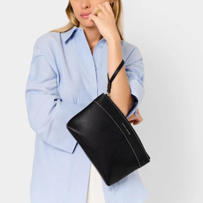 Women Clutch Bags and Pouches Katie Loxton Wristlet Clutch Bag In Black