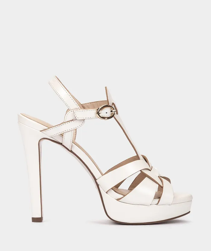 Women Copenhague White 8211 Heeled Sandals Pedro Miralles