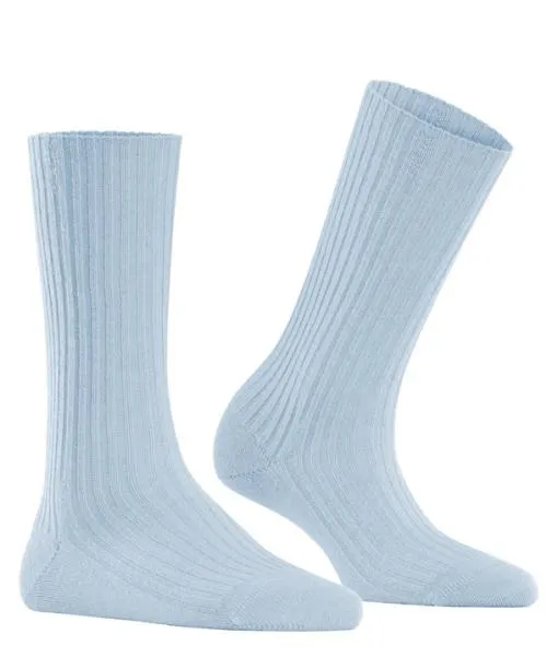 Women Cosy Wool Boot Women Socks Light Blue FALKE Socks