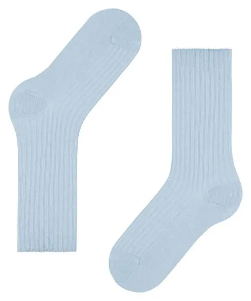 Women Cosy Wool Boot Women Socks Light Blue FALKE Socks