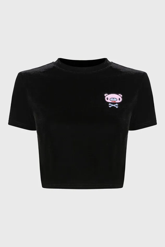 Women Crop Killstar Gloomy Bones Crop Top