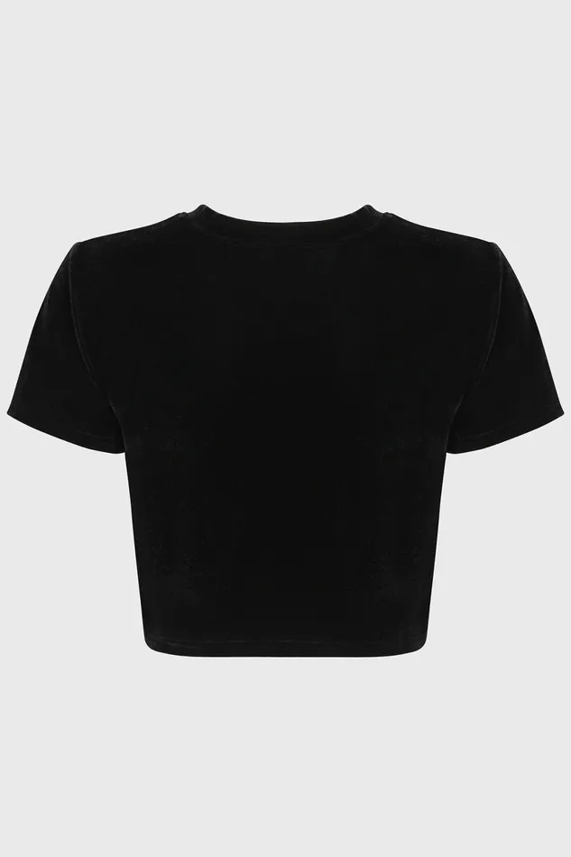 Women Crop Killstar Gloomy Bones Crop Top