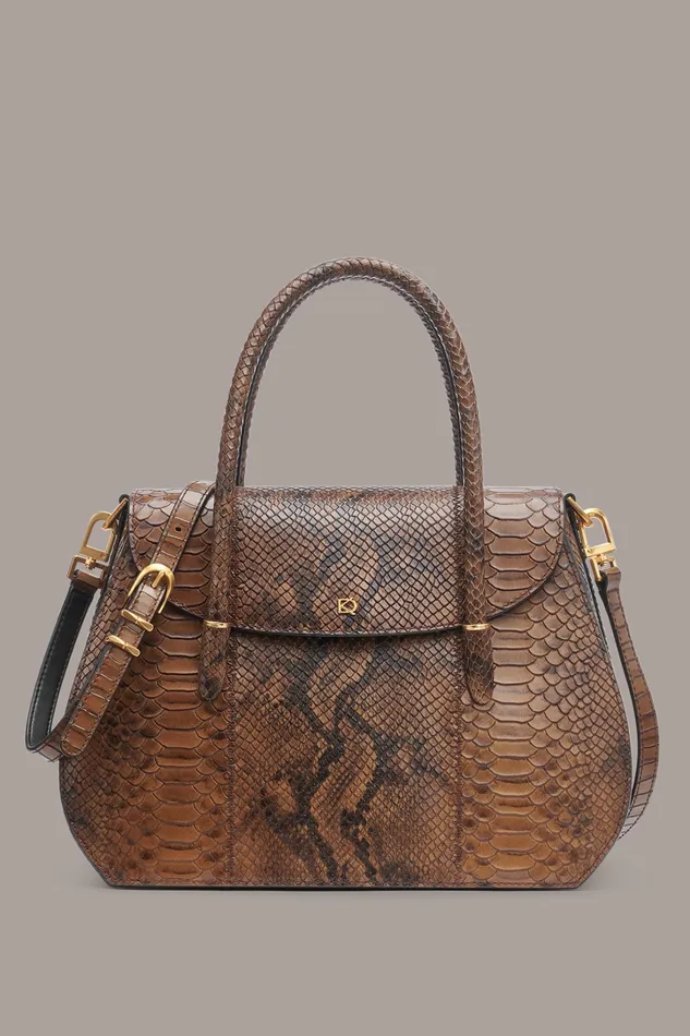 Women Crossbody Bags And Satchels Donna Karan BELLEROSE SATCHEL Teak
