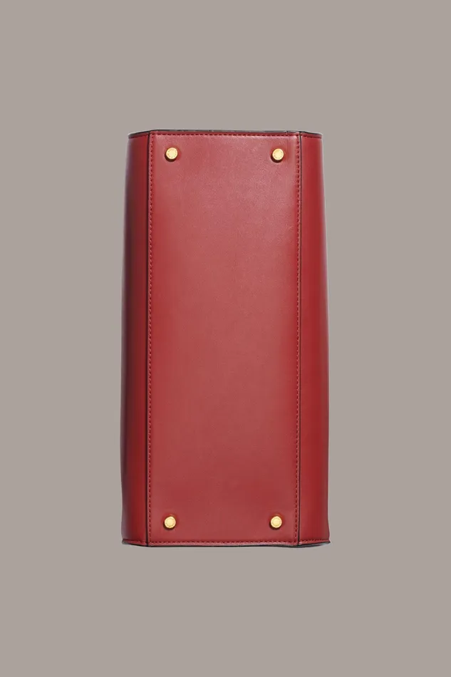Women Crossbody Bags And Satchels Donna Karan PLANDOME SATCHEL BAG Claret