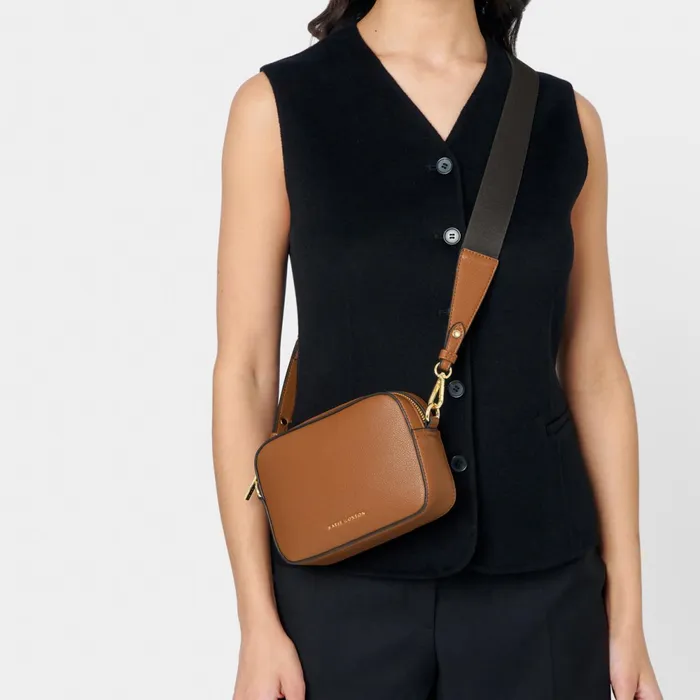 Women Crossbody Bags Katie Loxton Marni Cognac Mini Crossbody Bag 8211 Vegan Leather