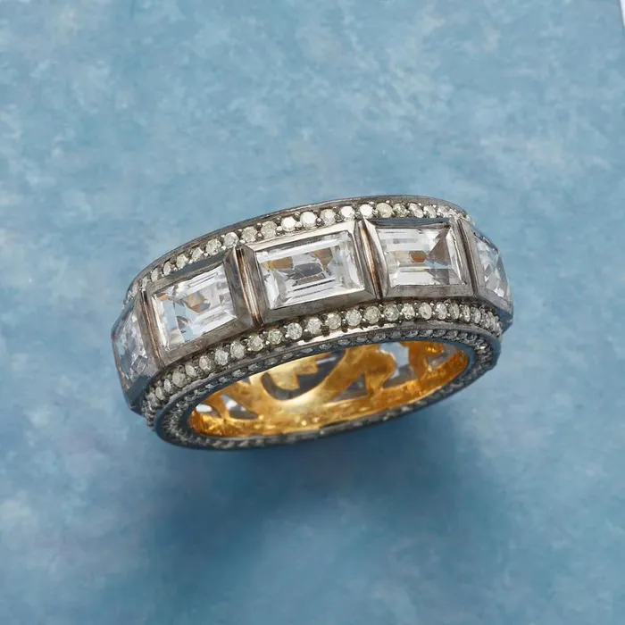 Women Crown Of Light Topaz Ring Sundance Catalog Rings