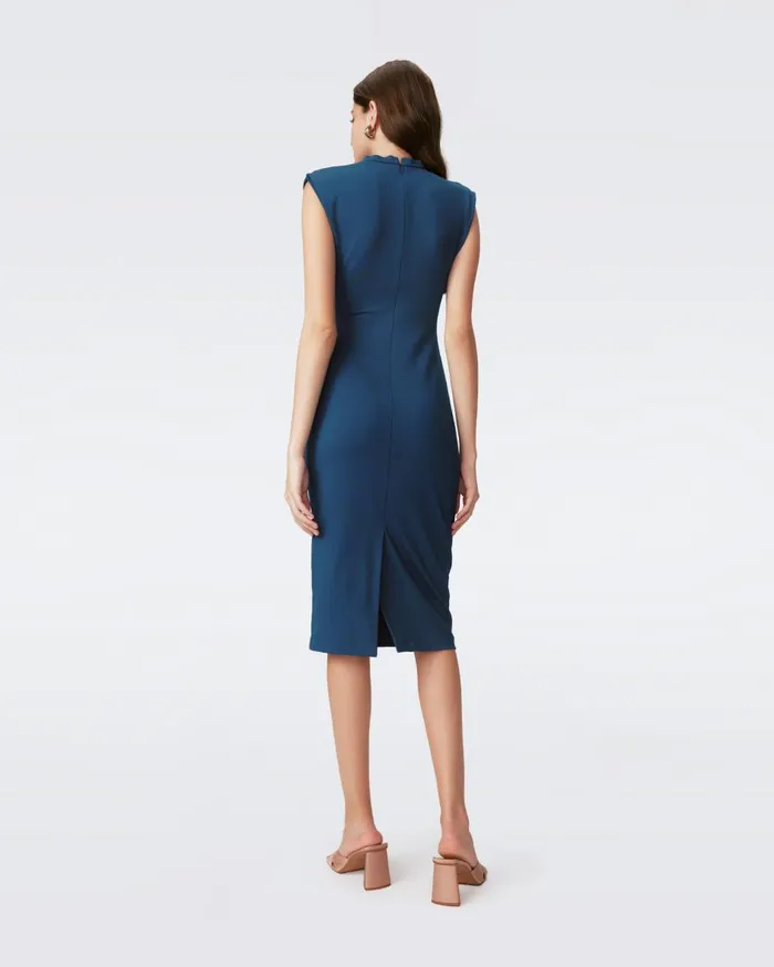 Women Darrius Dress Moroccan Blue DVF Dresses