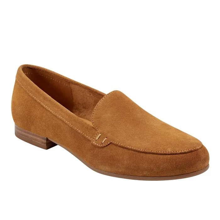 Women Docida Loafer Brown Suede Marc Fisher Loafers and Flats