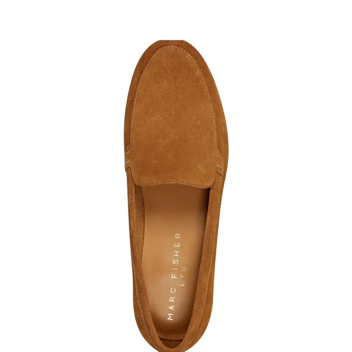 Women Docida Loafer Brown Suede Marc Fisher Loafers and Flats