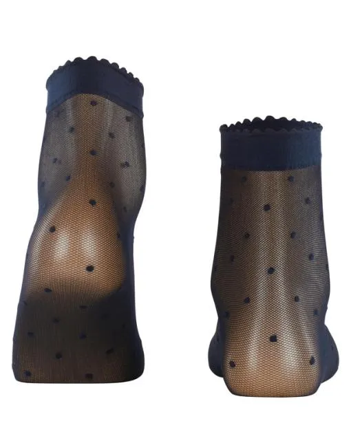 Women Dot 15 DEN Women Anklets Marine FALKE Fullyfashioned Stockings