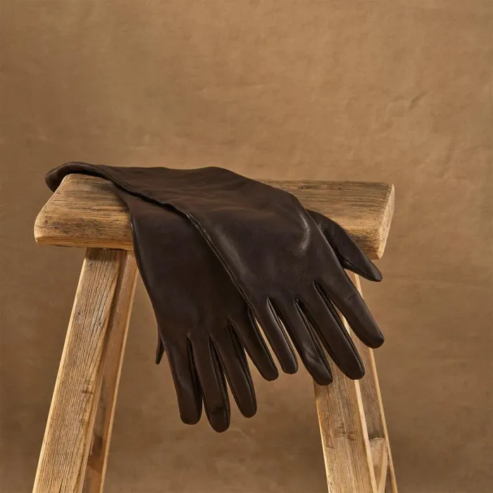 Women Drava Elbow Tech Gloves Chocolate Sundance Catalog Scarves and Gloves