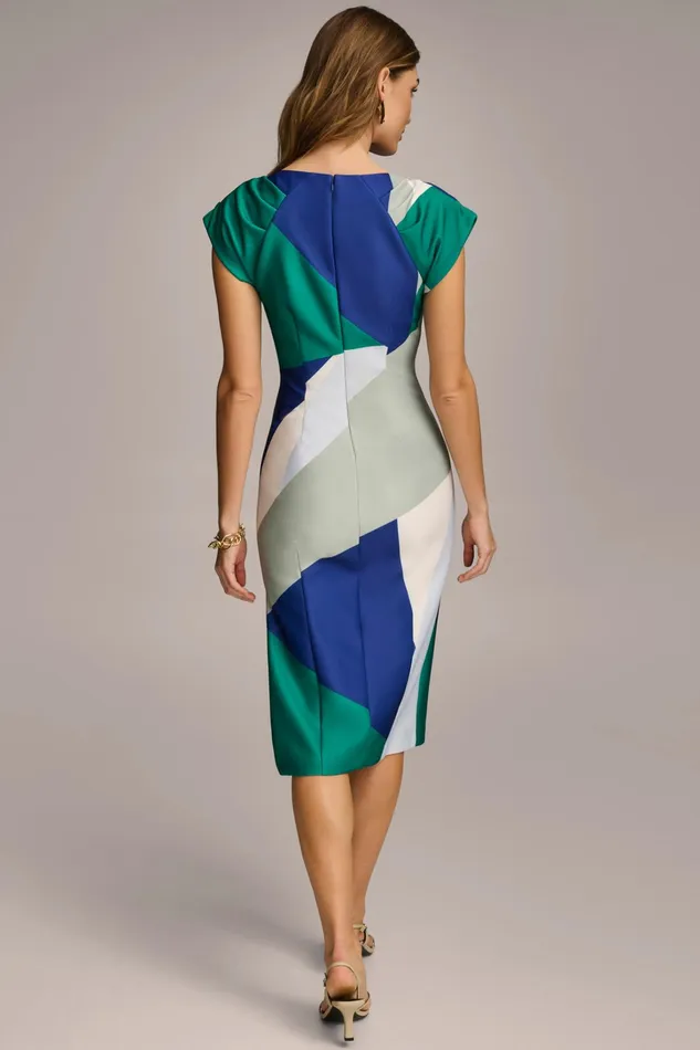 Women Dresses And Jumpsuits Donna Karan SHEATH COLORBLOCK DRESS Lawn Multi