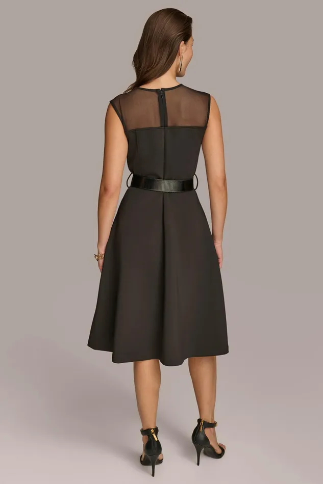 Women Dresses And Jumpsuits Donna Karan SWEETHEART NECK A LINE DRESS Black