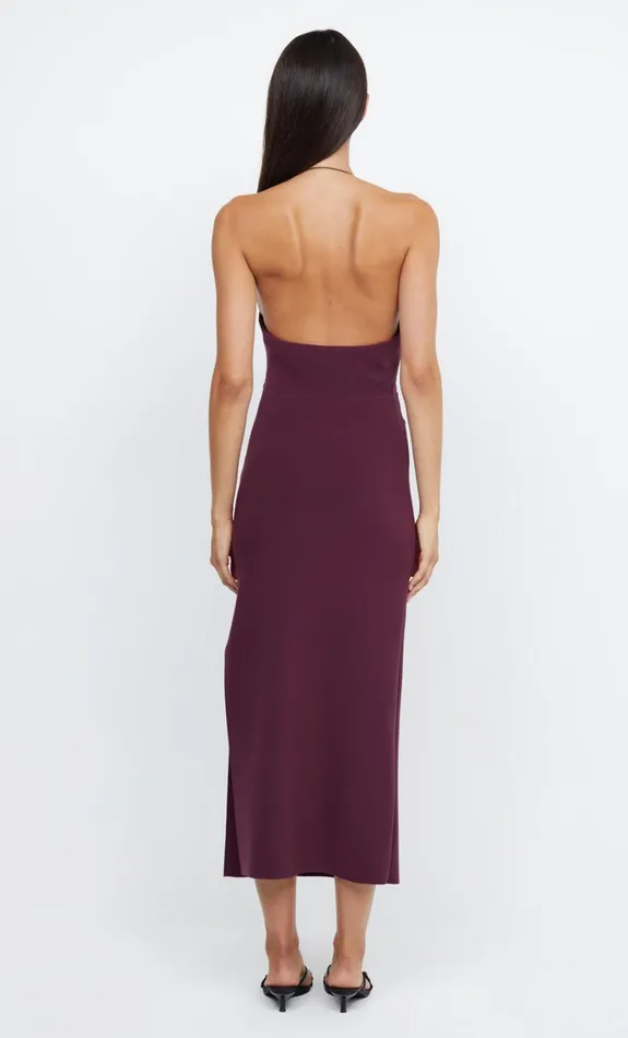 Women Dresses Bec Bridge ANDY ASYM MIDI DRESS Plum