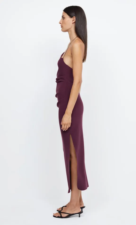 Women Dresses Bec Bridge ANDY ASYM MIDI DRESS Plum