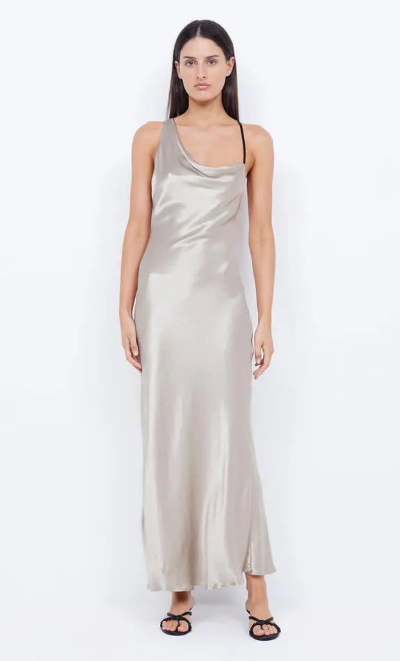 Women Dresses Bec Bridge FARAH COWL MAXI DRESS Oysterblack