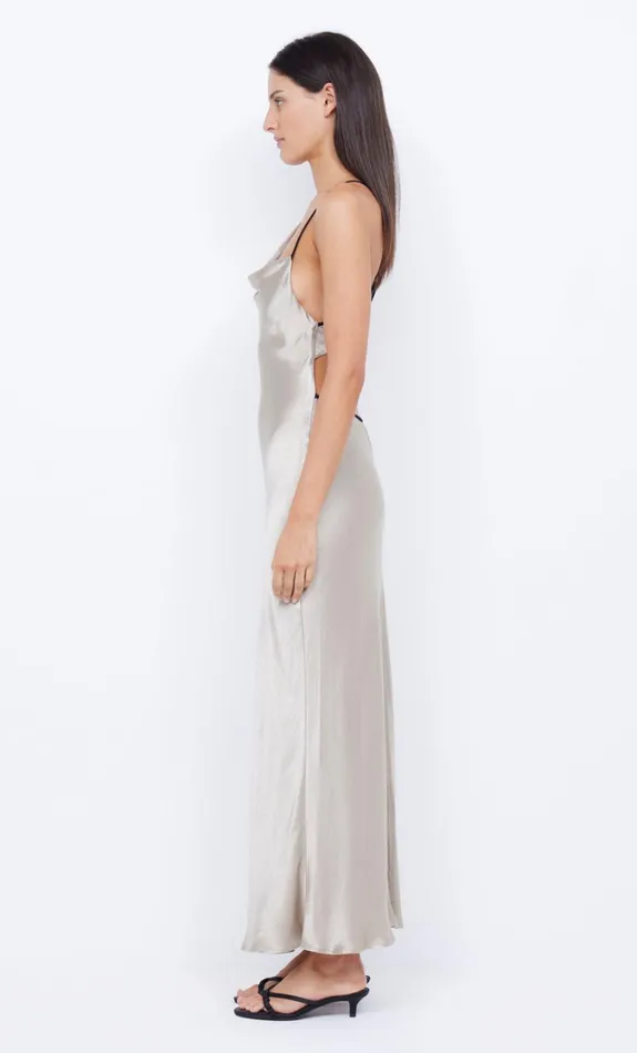 Women Dresses Bec Bridge FARAH COWL MAXI DRESS Oysterblack