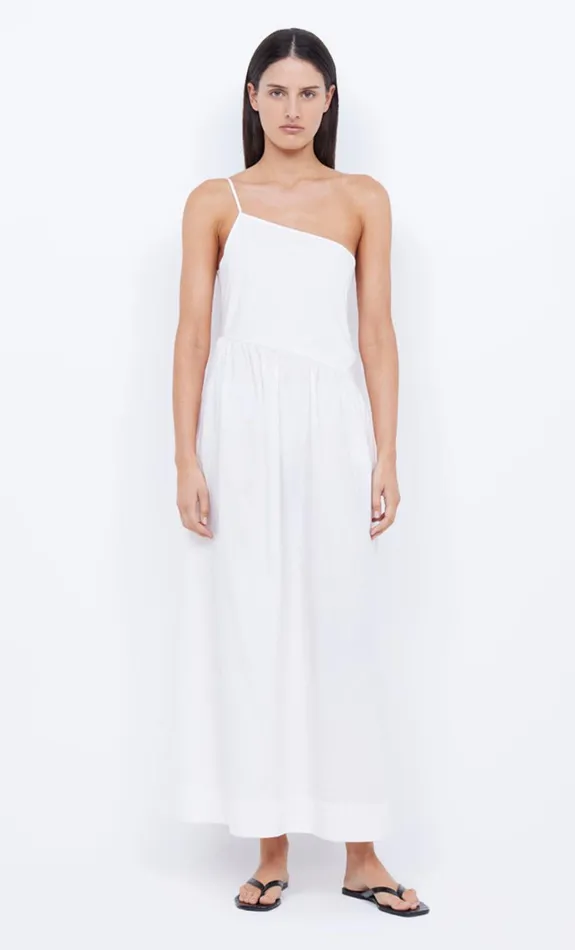 Women Dresses Bec Bridge LENNOX ONE SHOULDER MAXI Ivory