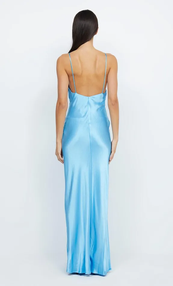 Women Dresses Bec Bridge LORELAI V MAXI DRESS Topaz Blue