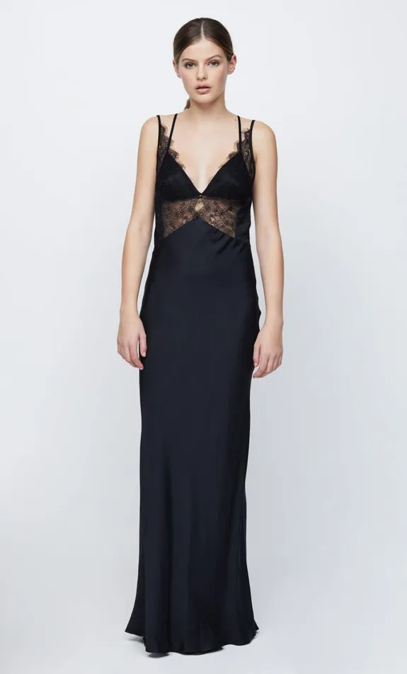 Women Dresses Bec Bridge LUCILLE LACE MAXI DRESS Black