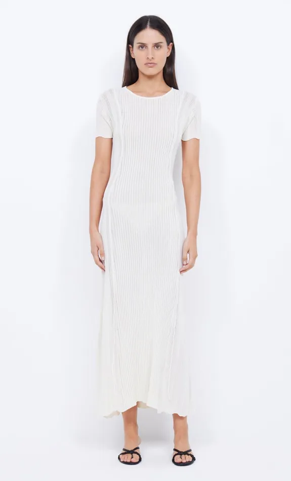 Women Dresses Bec Bridge SAMMY CAP SLEEVE KNIT MAXI Ivory