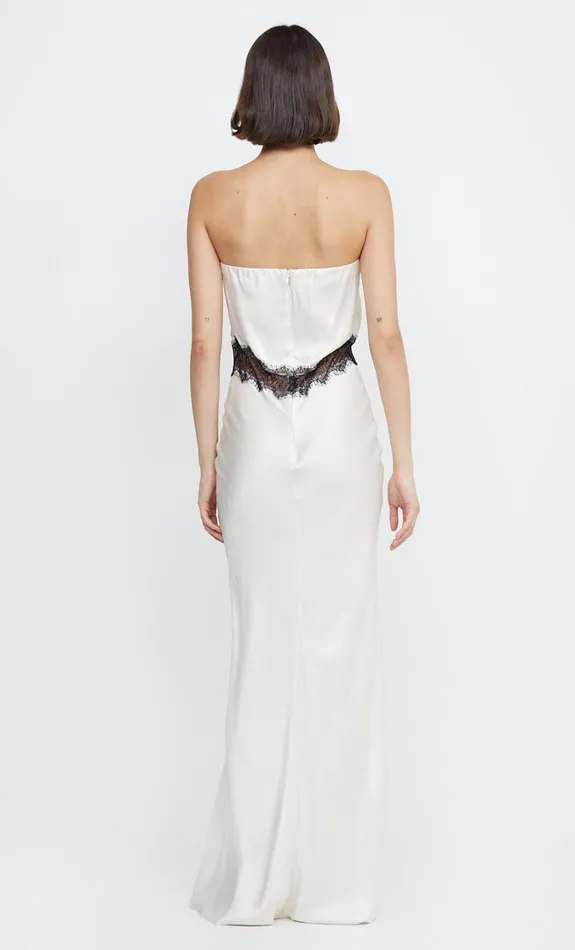 Women Dresses Bec Bridge SPENCER LACE STRAPLESS MAXI Ivoryblack