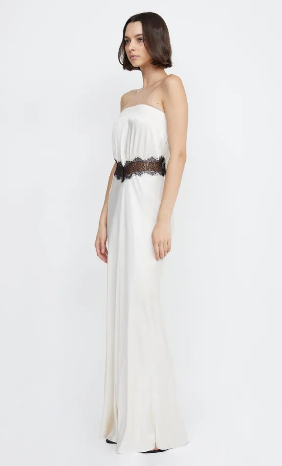 Women Dresses Bec Bridge SPENCER LACE STRAPLESS MAXI Ivoryblack