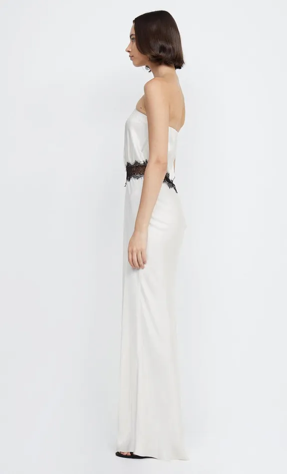 Women Dresses Bec Bridge SPENCER LACE STRAPLESS MAXI Ivoryblack