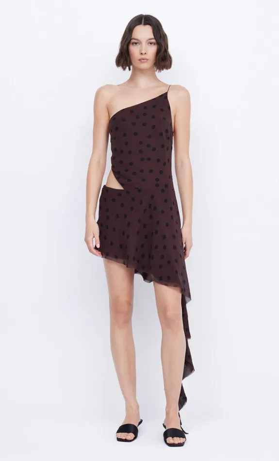 Women Dresses Bec Bridge TURNER CUT OUT MINI DRESS Chocolateblack