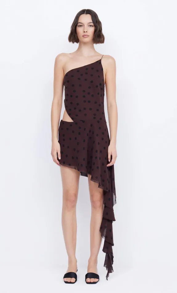 Women Dresses Bec Bridge TURNER CUT OUT MINI DRESS Chocolateblack