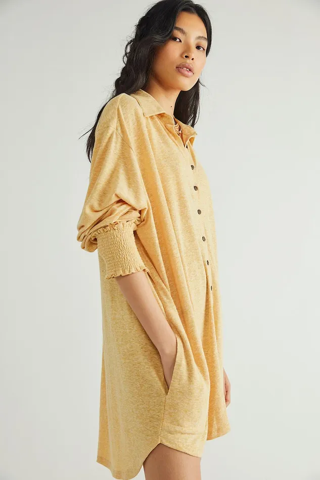 Women Dresses Free People Promenade Mini Dress Untamed Gold
